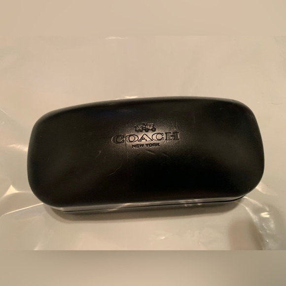 Coach Hard Leather Shell Eyeglass Case - Picture 2 of 6